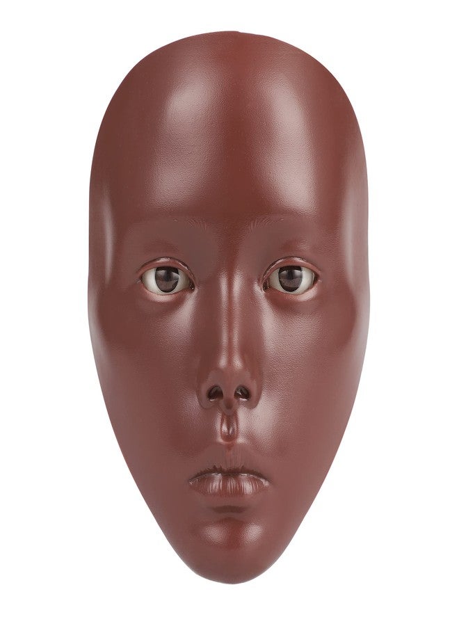 Bueuo Makeup Practice Face, 5D Reusable Silicone Make up Practice Board Mannequin Face with Makeup Brushes Sponge Set and Eyeshadow Board Kit for Emerging Artist, Girl's Gift, Black - Image 1
